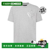 plein圆领 美国奥莱 philipp 灰色 恤 Chrome 直发