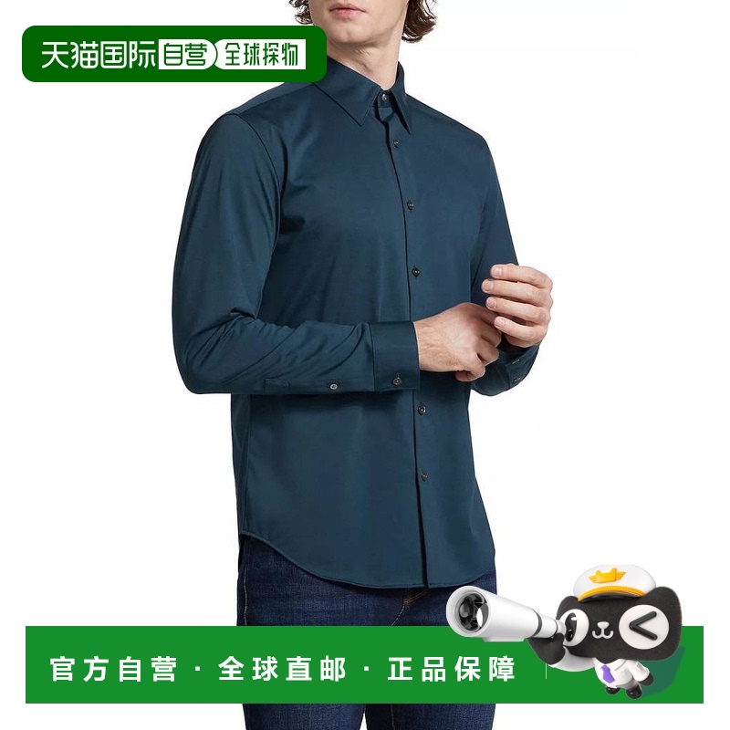 1h可退 【美国直邮】Theory Sylvain 结构针织衬衫 男装商务时尚