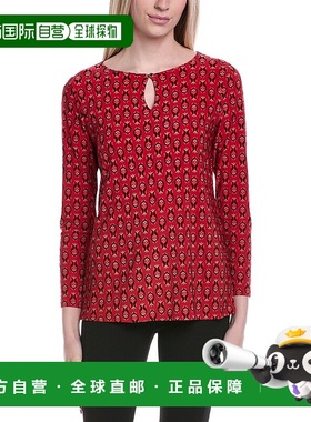 自营Jones New York Keyhole Top - pink 美国奥莱直发上衣女装