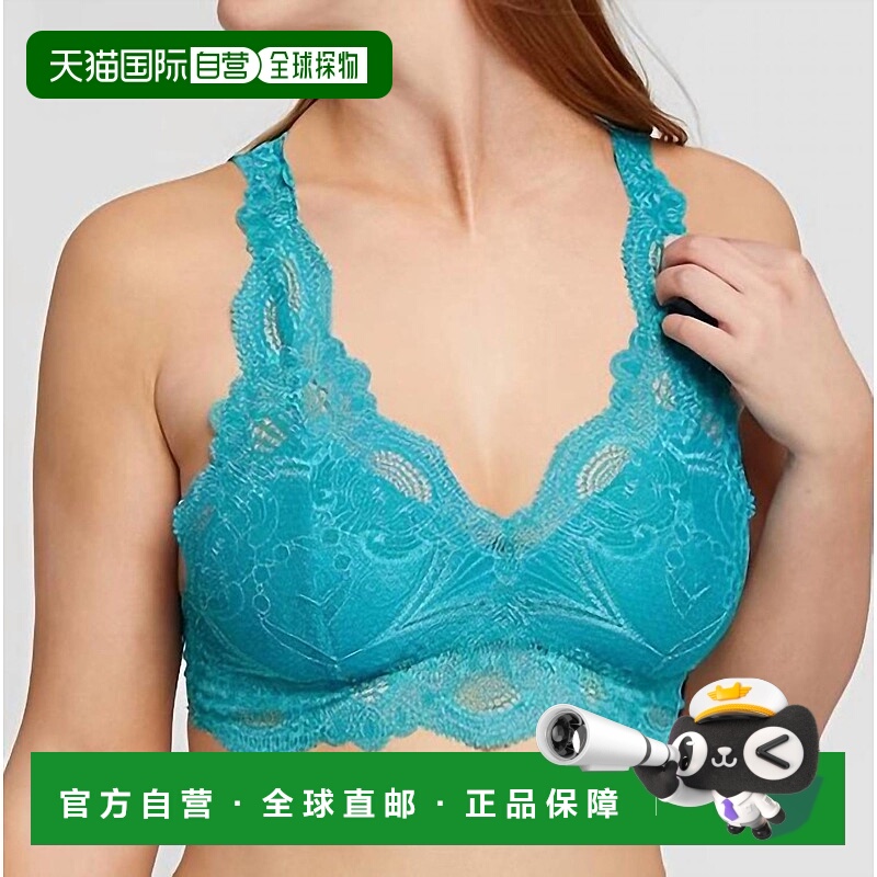 自营fleur'tBelle Epoque Lace T-Back Bralette In Key West 美