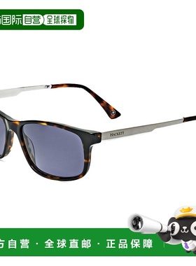 自营 Hackett男士55毫米红色太阳镜-黑色 美国奥莱直发