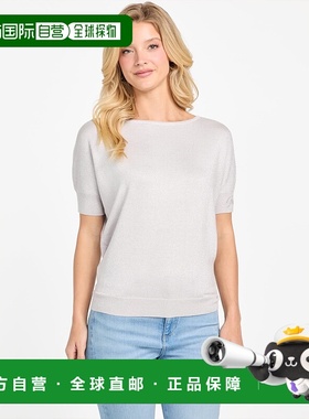 自营 guess紫罗兰色毛衣上衣-淡紫色薄雾 美国奥莱直发