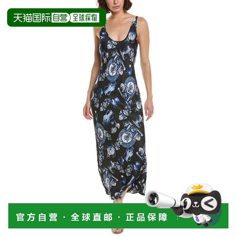 自营l'agenceL’AGENCE Akiya Midi Dress - black 美国奥莱直发