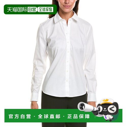自营Brooks Brothers Essential合身罩衫-白色 美国奥莱直发