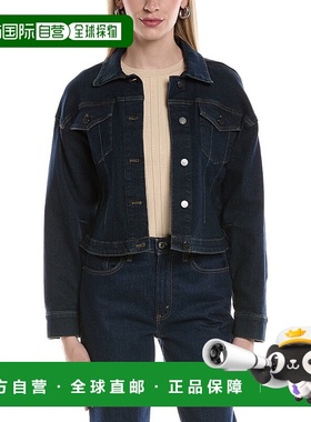 自营Kenneth Cole紧身胸衣卡车司机夹克-蓝色 美国奥莱直发