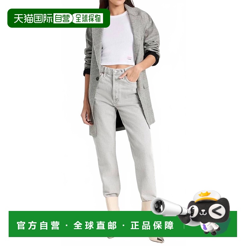 自营agolde90年代夹腰牛仔裤在雨中 美国奥莱直发