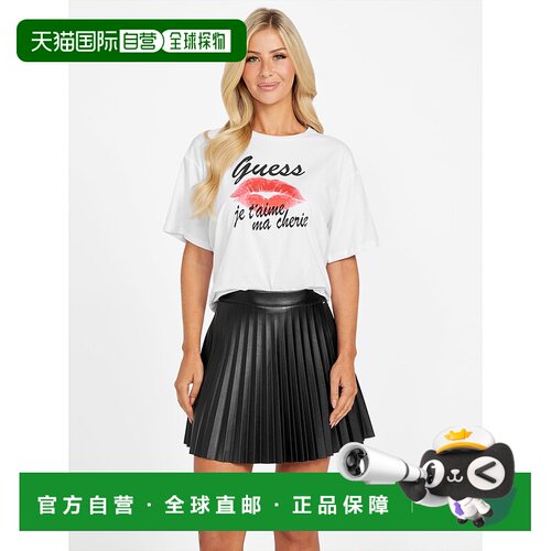 自营 guessVera Crewneck Rhinestone T恤 - 纯白色 美国奥莱直发