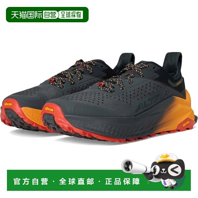 自营Altra Olympus 6 AL0A85NJ013运动鞋黑色橙色Trail跑步鞋-黑