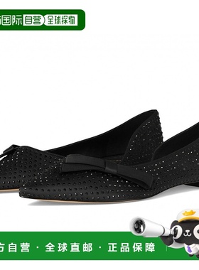 1h可退 美国直邮Cole Haan Noella Bow Skimmer 黑色缎面 1女鞋