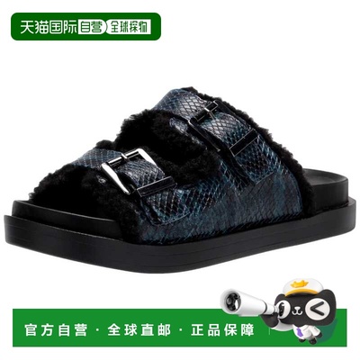 自营Aerosoles Olivia Slide Sandal Blue Snake  OLIVIA-071 Wom