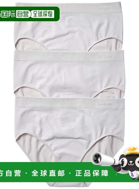 自营Le Mystere 3pk Seamless Comfort Brief - silver 美国奥莱