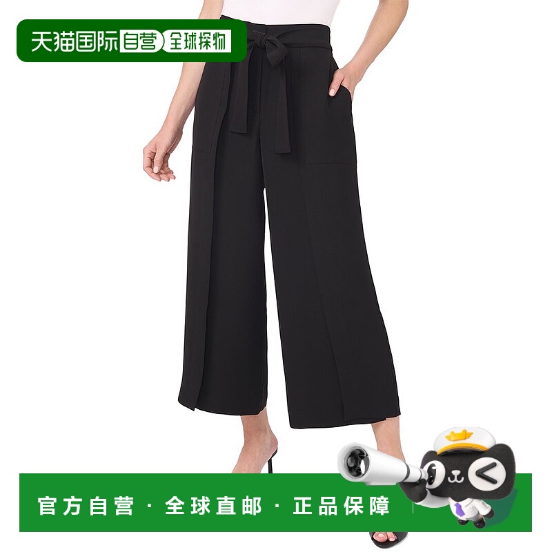 自营CeCe常规合身长裤-黑色 阔腿裤直发美国奥莱休闲裤