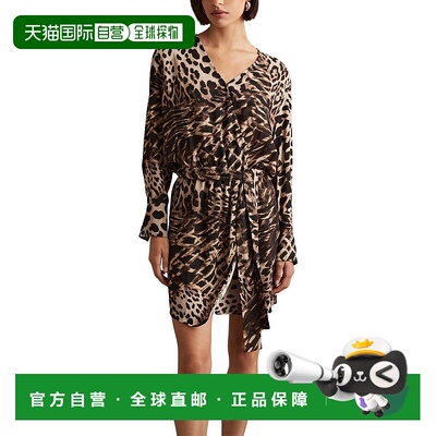 自营Reiss Zamera Dress - brown 美国奥莱直发连衣裙包臀裙