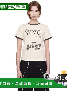 1h可退 香港直邮潮奢 Kijun 女士 灰白色 UFO T 恤 25PSW207B