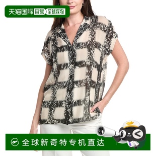 lafayette new 自营 148 美国奥 york拉斐特148纽约丝绸衬衫 黑色