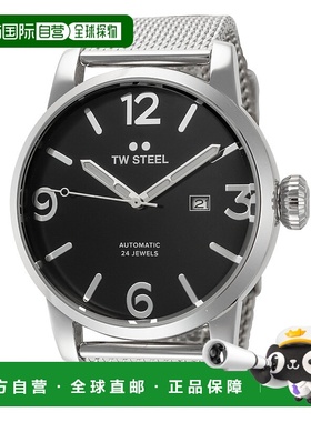 自营TW Steel Men's Maverick 48mm Silver Tone Automatic Watch