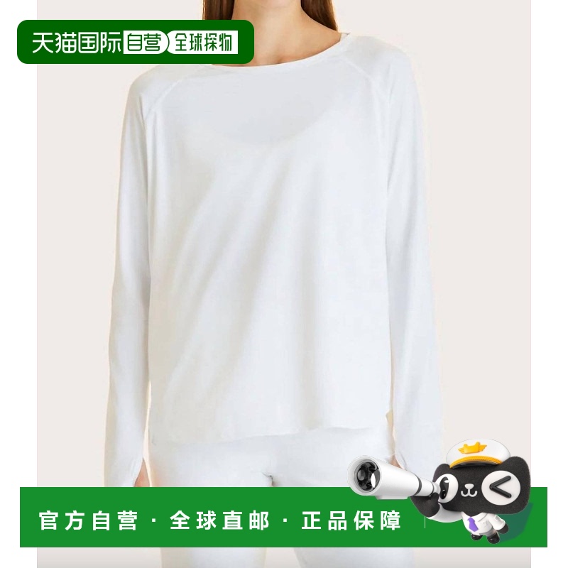 自营alala白色分形插肩长袖 T 恤 - 白色 【美国奥莱】直发卫衣