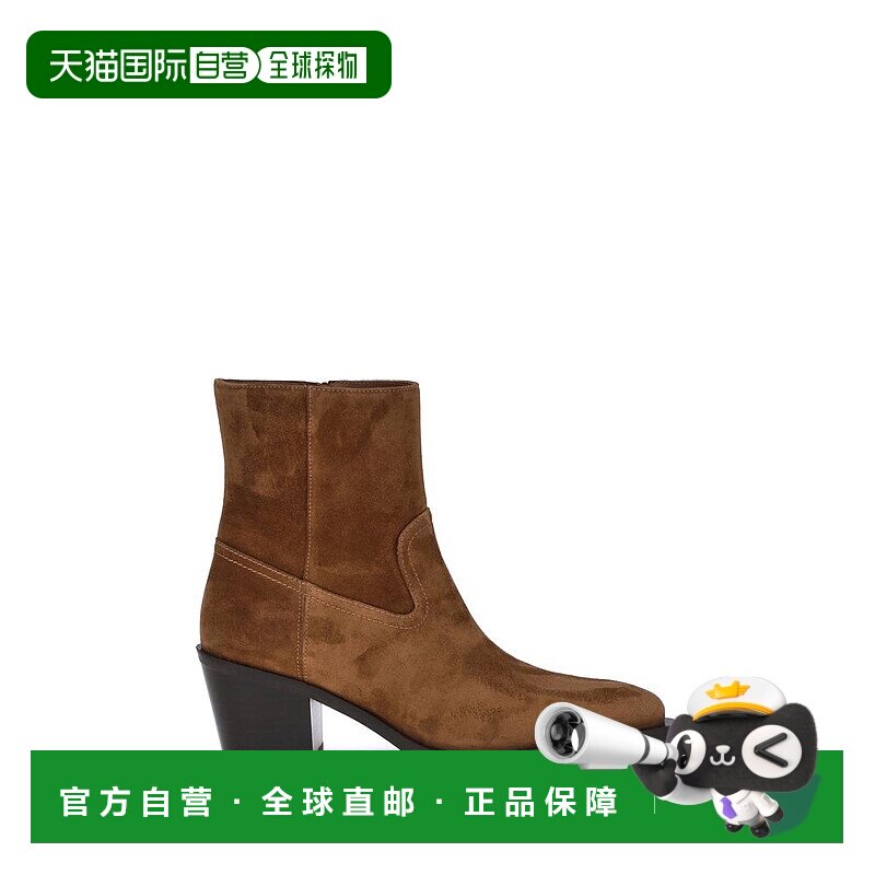 自营Stuart Weitzman Tate Ankle女式靴子-棕色 美国奥莱直发短靴
