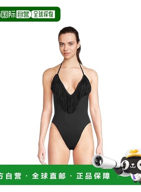自营 l spaceL*Space Desert Days一体式女式黑色尼龙弹力泳衣BUU
