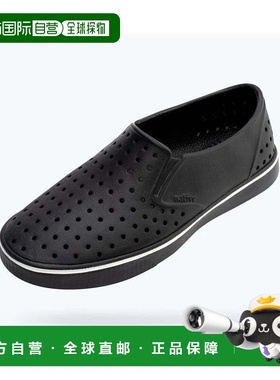 自营Men's Native Shoes Miles Wanderfoam Jiffy Black Slip-On