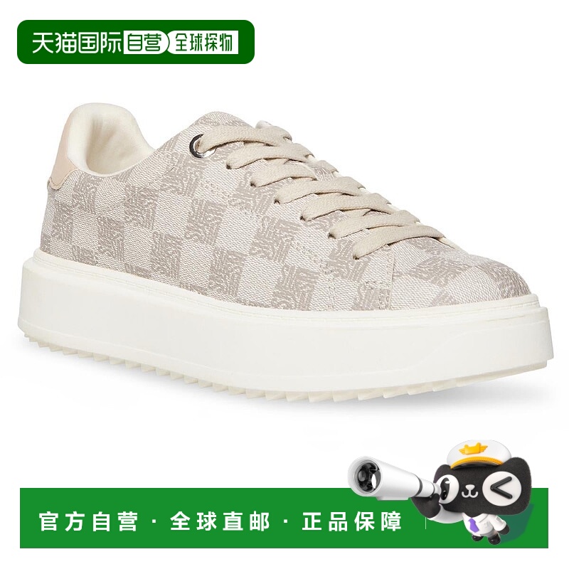 自营steve maddenCharlie SM女式仿皮休闲时尚运动鞋-灰褐色多色