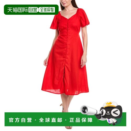 自营ANNA KAY Magnet Midi Dress - red 美国奥莱直发