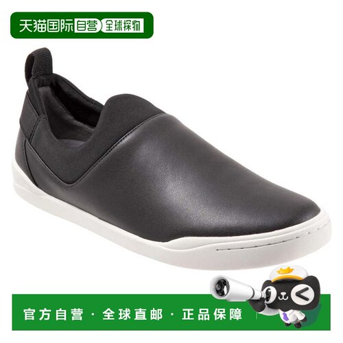 自营SoftWalk Maya S2154-001运动鞋女式黑色皮革生活鞋JOBB293-