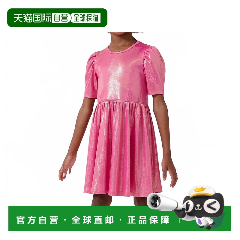 自营pink chicken女孩Laurie Lame粉红色连衣裙 美国奥莱直发