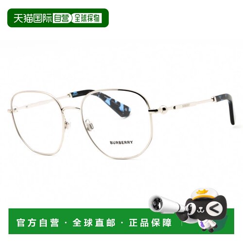 自营burberryBE1385 1109 Light Gold 53mm - silver 美国奥莱直