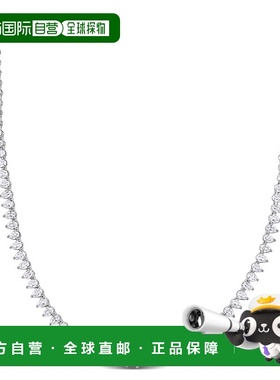 自营 mimi & max44 1/2 CT TGW 创造了纯银白色蓝宝石泪珠网球项