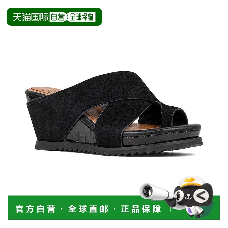 自营 Donald Pliner Sisu皮革凉鞋-黑色 美国奥莱直发