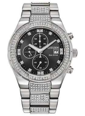 自营Citizen Men's Classic 42mm Solar Powered Quartz Eco-Driv