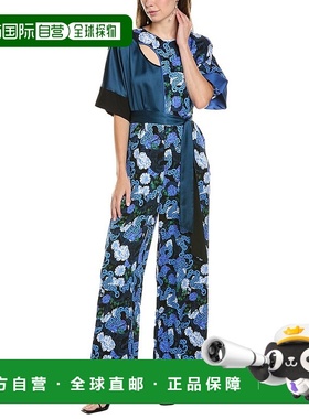 自营 Diane von Furstenberg Marie Rose 连体裤 - 蓝色 美国奥莱