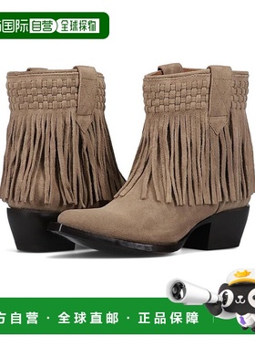 【美国直邮】Frye|Sacha 短款流苏短靴尖头靴子真皮时尚流苏靴