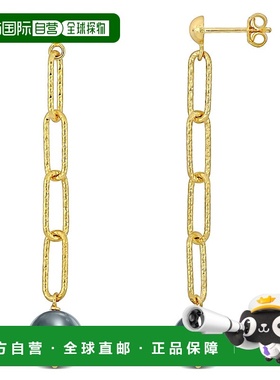 自营 mimi & maxmimi & max9-10 毫米灰色养殖淡水珍珠椭圆形