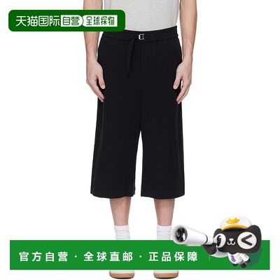 1h可退 香港直邮潮奢 Ami Paris 男士 黑色 Elasticated Large 短