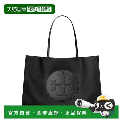 香港直邮TORY BURCH 汤丽柏琦 女款ELLA 品牌贴片徽标尼龙托特包T
