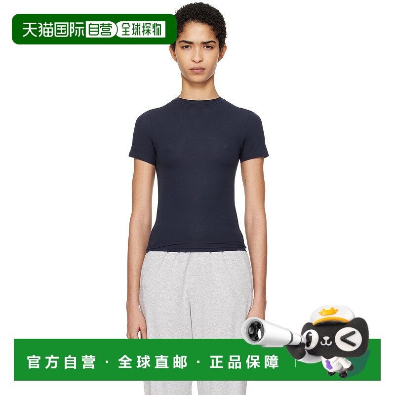 1h可退 香港直邮潮奢 SKIMS 女士 海军蓝 Fits Everybody T 恤 AP
