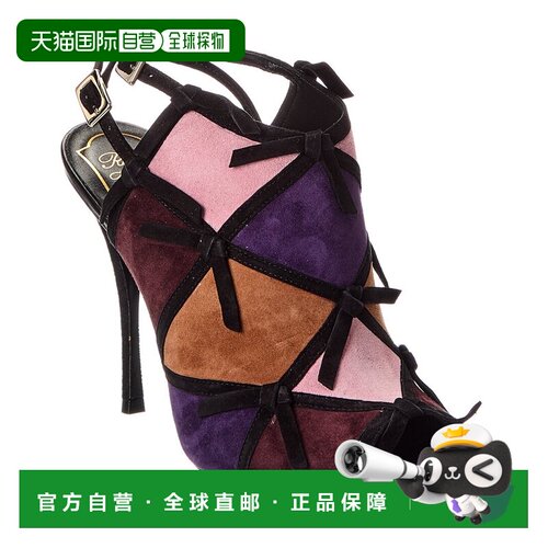 自营Roger Vivier Suede Sandal - Black 女鞋高跟鞋美国直发奥莱