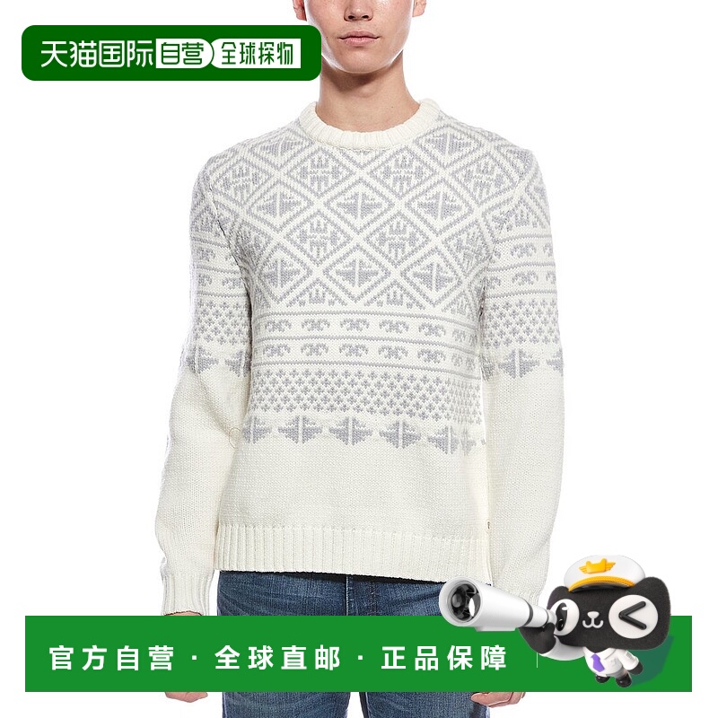 自营Bogner Lucian Wool-Blend Crewneck Sweater - white 美国奥
