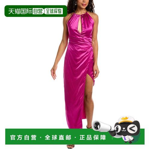 自营 Nicholas Bennet Silk Dress purple 美国奥莱直发连衣裙