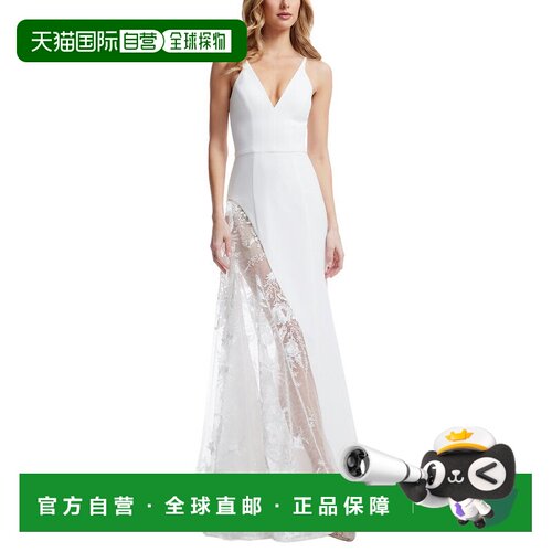 自营Dress The Population Gianna Maxi Dress - white 美国奥莱