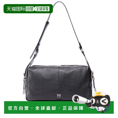 自营pinko中号New Bicker皮革手袋-白色 美国奥莱直发