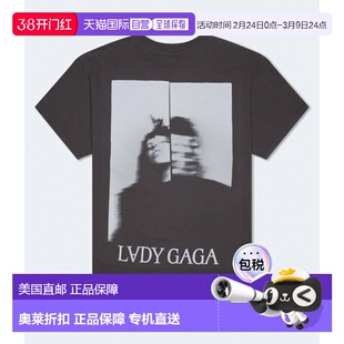 自营Aeropostale Lady Gaga Mayhem Relaxed Graphic Tee - grey