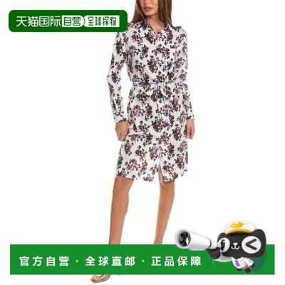 自营PINKO Alicia Shirtdress - white 美国奥莱直发连衣裙
