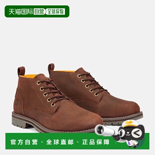 自营Timberland Redwood Falls TB1A44MGV13男士棕色防水Chukka靴