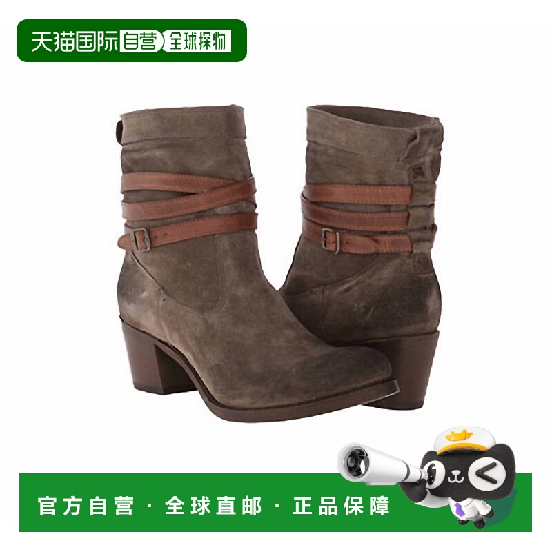 自营fryeWomen's Jane Strappy Short Boot In Fatigue Suede - f