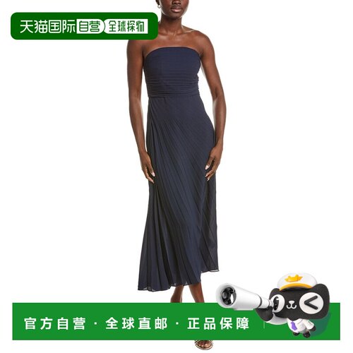 自营Nicole Miller Sleeveless Midi Dress - navy 美国奥莱直发