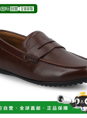 自营 vance co.Vance Yates 中宽款穿孔一脚蹬驾驶便士乐福鞋 -