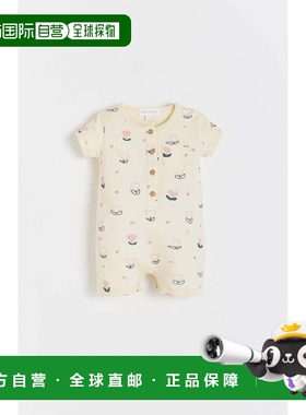 自营babycottonsHearts Coverall - off-white 美国奥莱直发